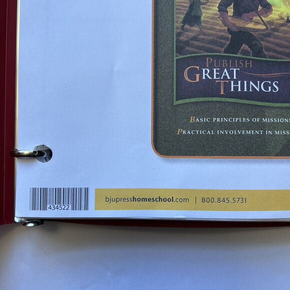 BJU Press Bob Jones University Bible 9 Student Handouts Homeschool Curriculum - Picture 3 of 10